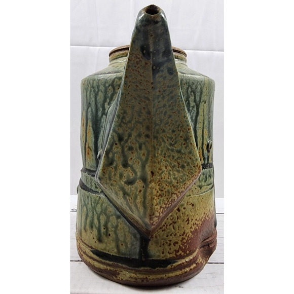 Sculptural Studio Art Pottery, Signed by Monsarrat Stoneware Jug/Pitcher, No Lid - Picture 2 of 13